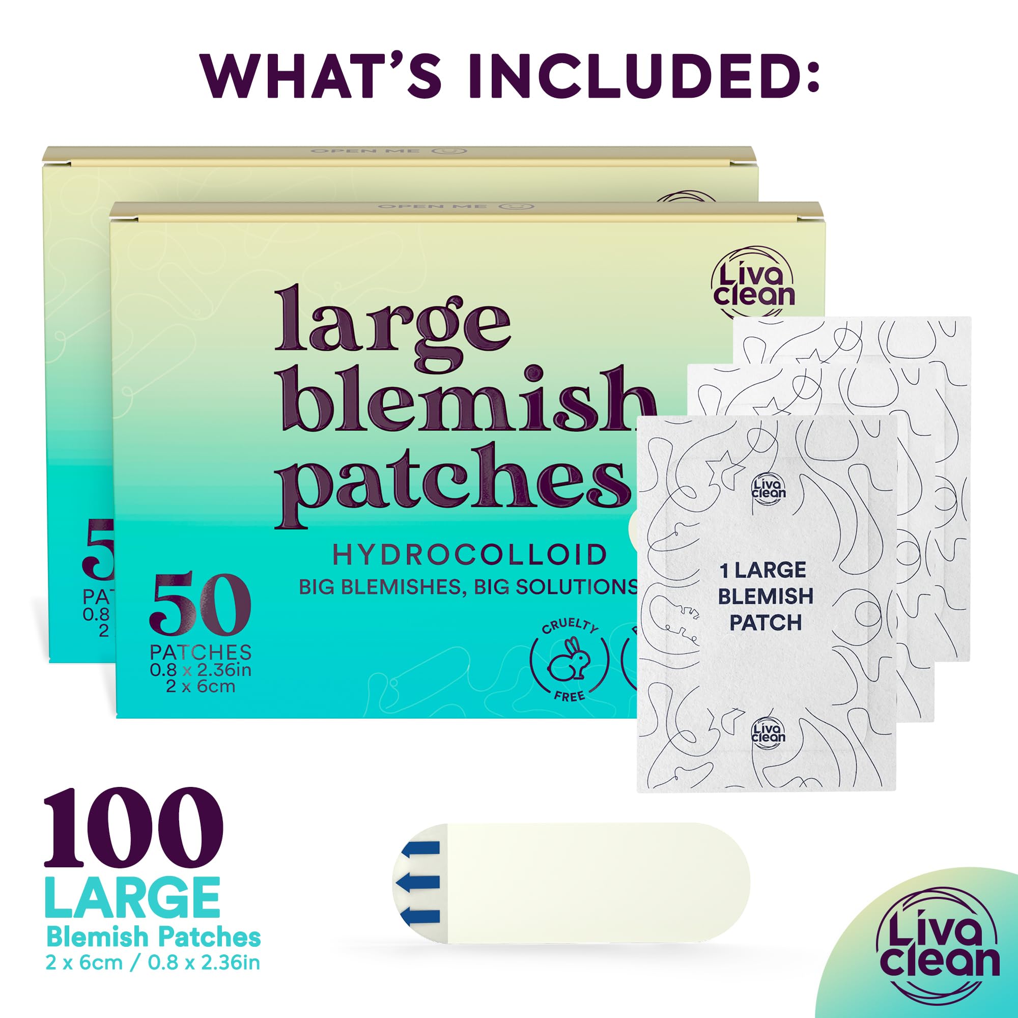 Patch hydrocolloïde LivaClean LC100CT appliqué sur le nez pour absorber l excès de sébum