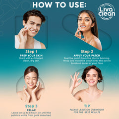 Pansement hydrocolloïde jour LivaClean, fini mat discret pour les retouches diurnes.