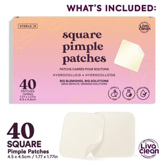 Patch XL Livaclean sur le front: couvrance discrète