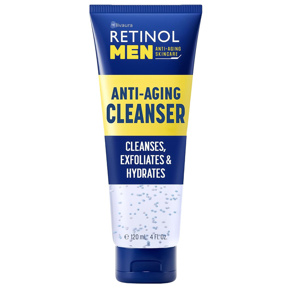 LIVAURA Retinol, bouteille du nettoyant, purifie et rafraîchit la peau.