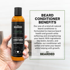 Live Bearded appliquer conditionneur barbe – poils plus faciles à démêler et adoucis.
