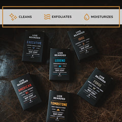 Live Bearded bar soap ideal for daily cleansing routine