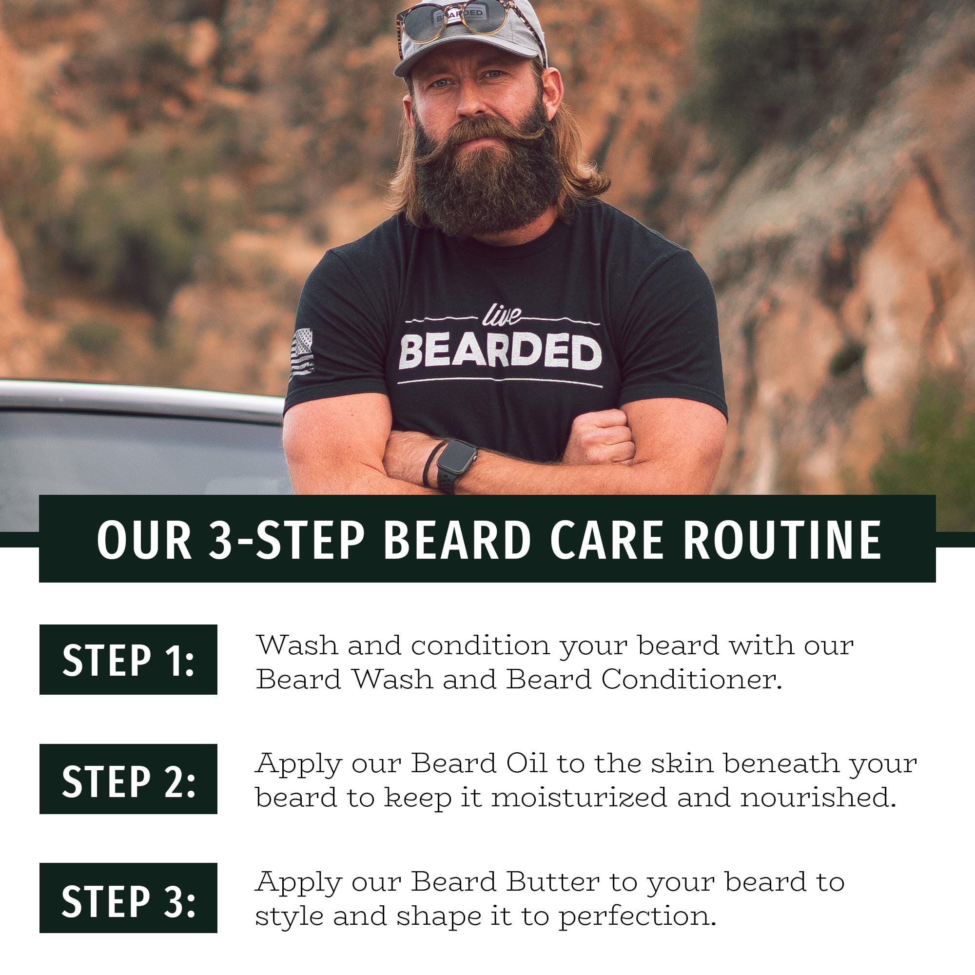 Live Bearded Beard Butter: soin complet pour une routine barbe quotidienne.