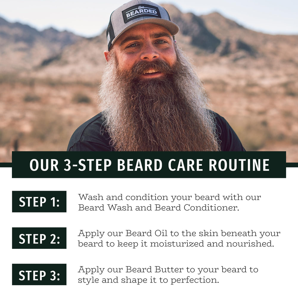 Live Bearded conditionneur barbe - texture plus douce et finition satinée.