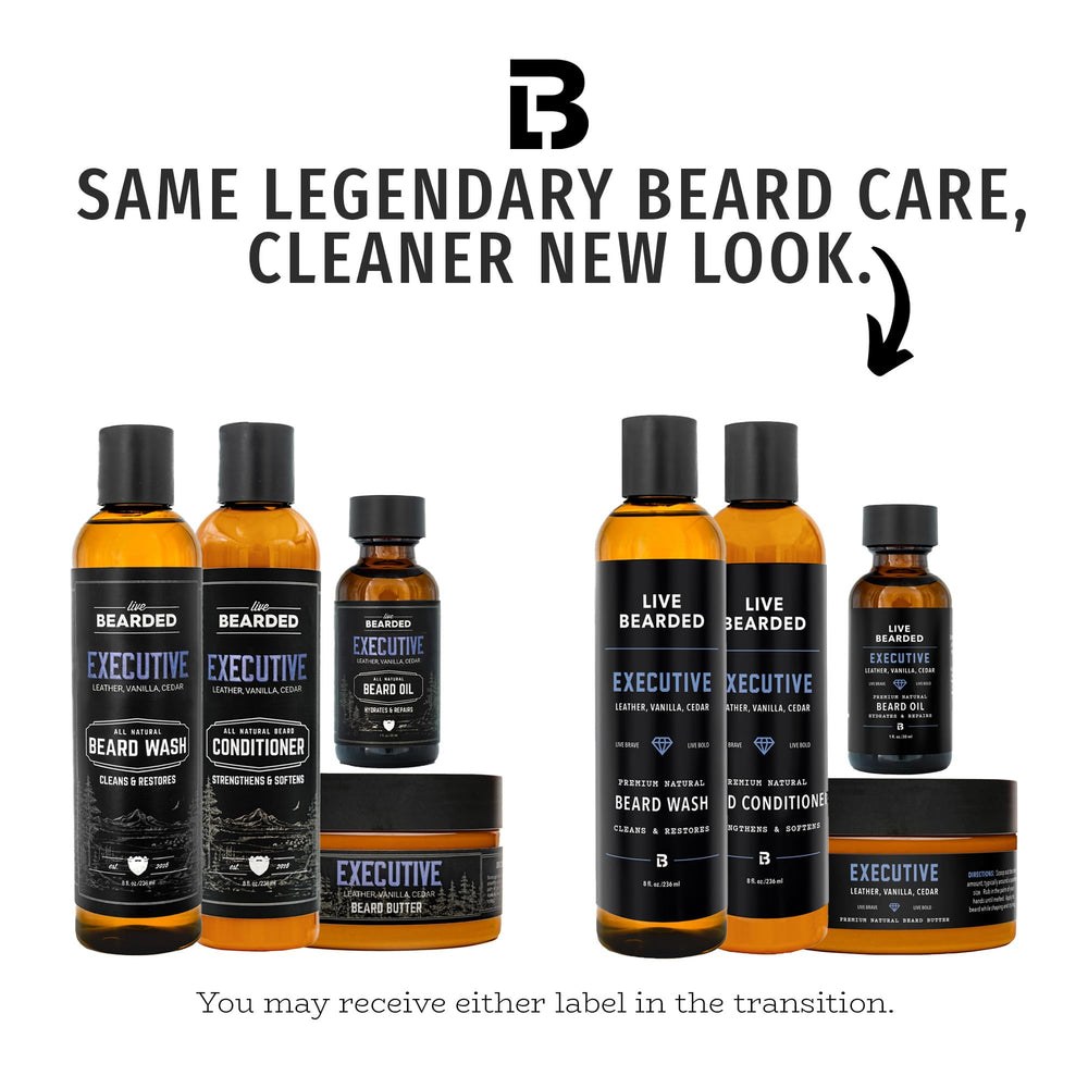 Live Bearded kit complet apres-shampooing barbe – démêle et adoucit les poils.