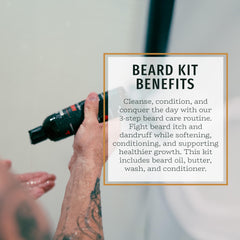 Live Bearded kit complet beurre barbe – nourrit et assouplit la barbe.