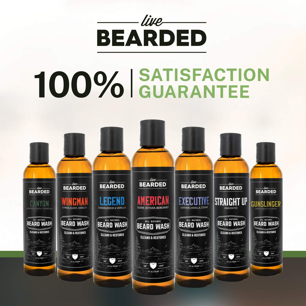 Live Bearded Lavage Barbe, usage quotidien – douceur et hydratation.