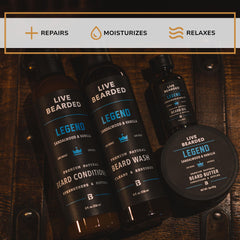 Live Bearded Huile Barbe pour nourrir et apporter de la brillance naturelle.