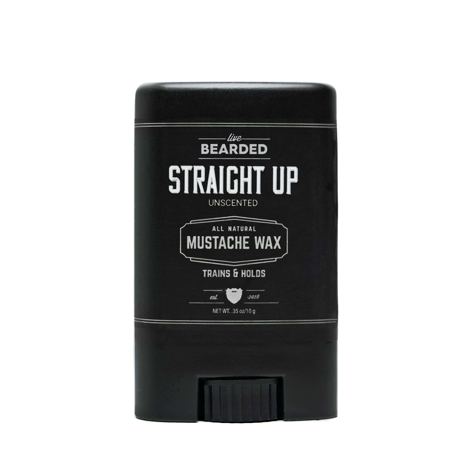 Live Bearded Stick cire moustache maintien moyen pour une coiffure durable.
