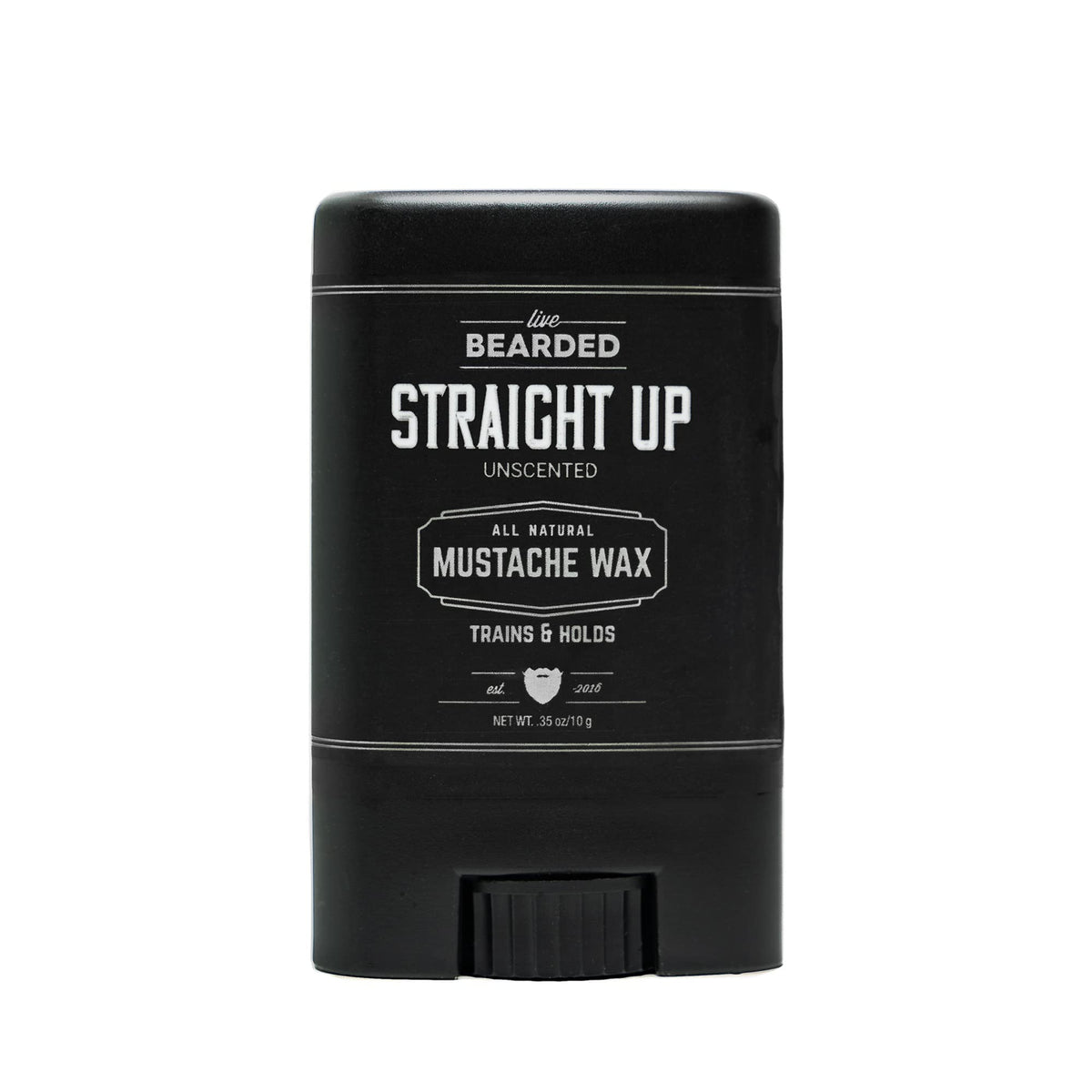 Live Bearded Stick cire moustache maintien moyen pour une coiffure durable.