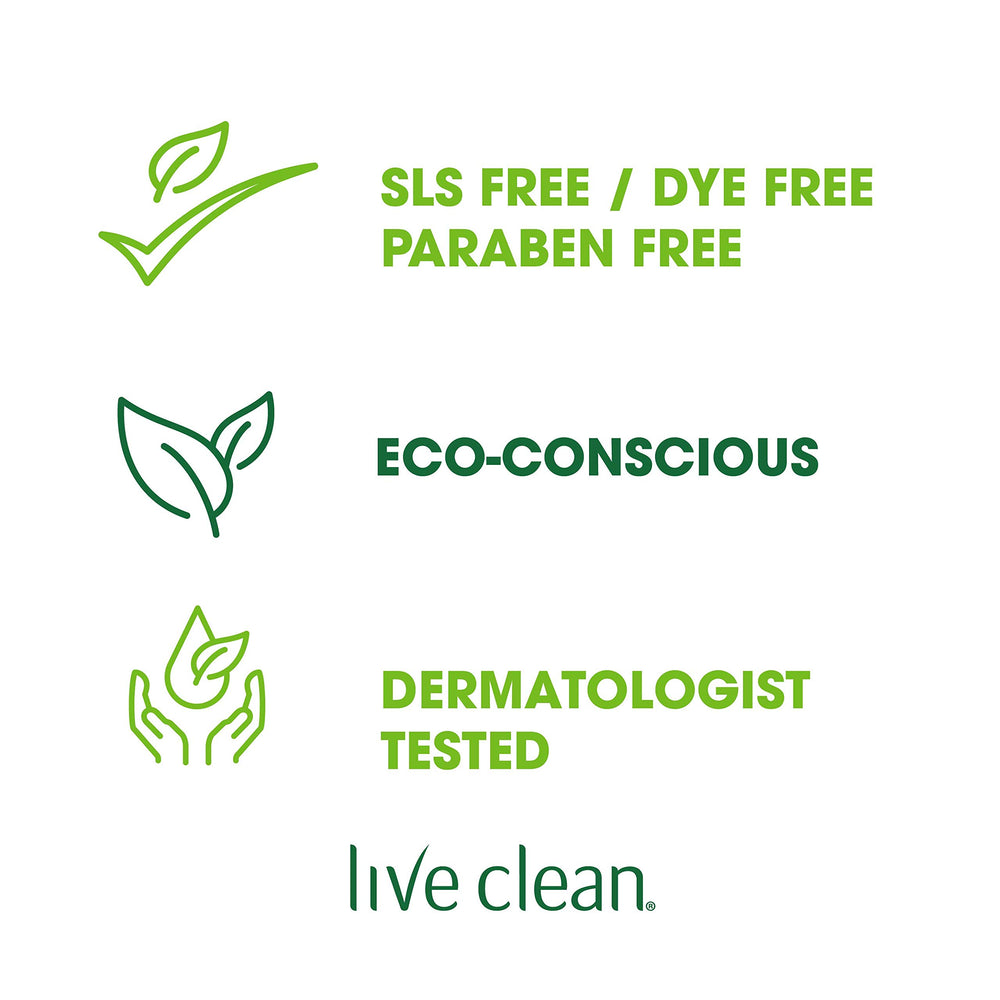 Live Clean non testé sur les animaux - produit éthique pour les mains.