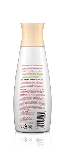 Texture crèmeuse du Shampoing Live Clean Détox cidre de pomme, application facile