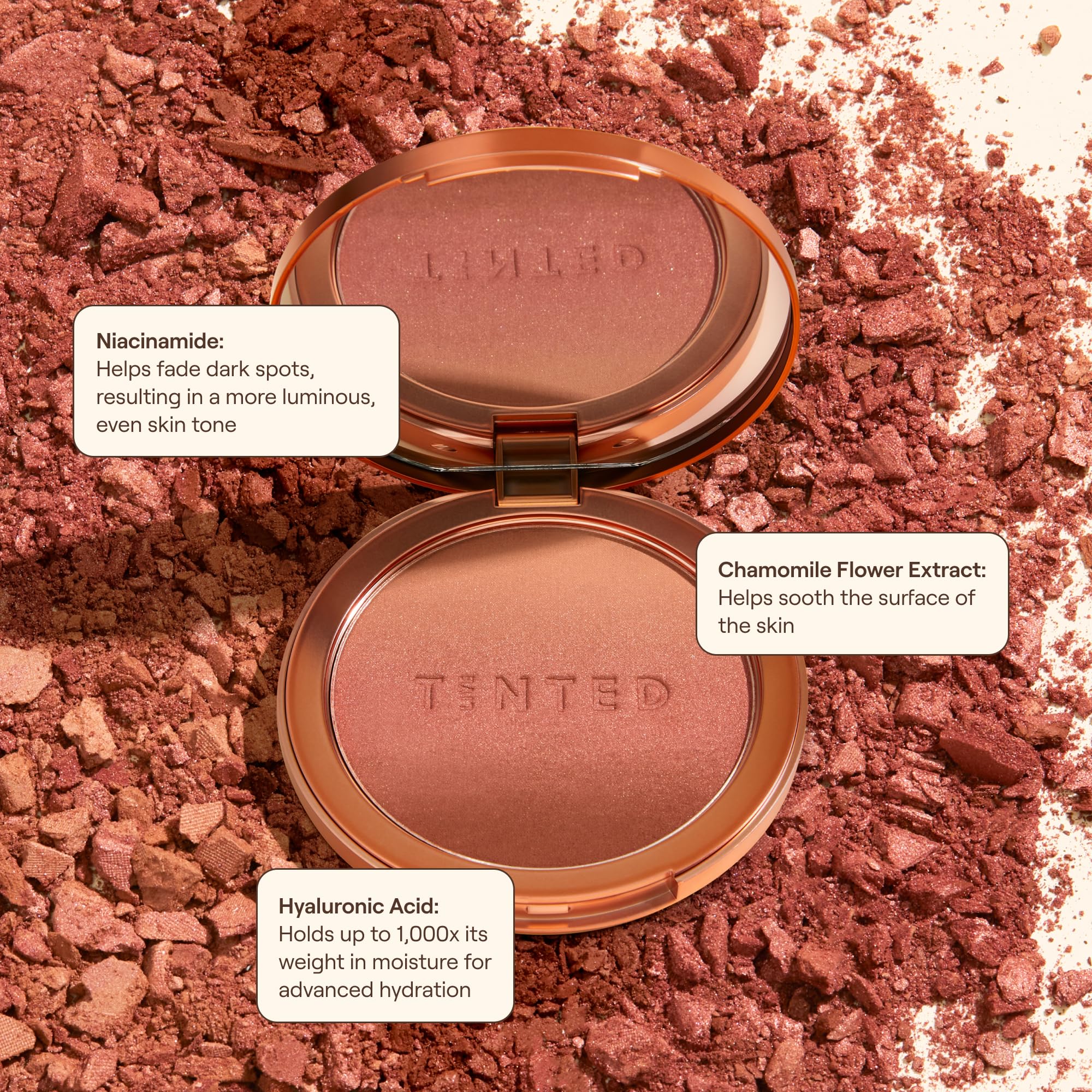 Live Tinted Huebeam format compact et portable pour retouches.
