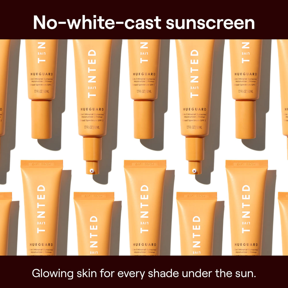 Hueguard sans trace blanche pour un teint naturel et lumineux.