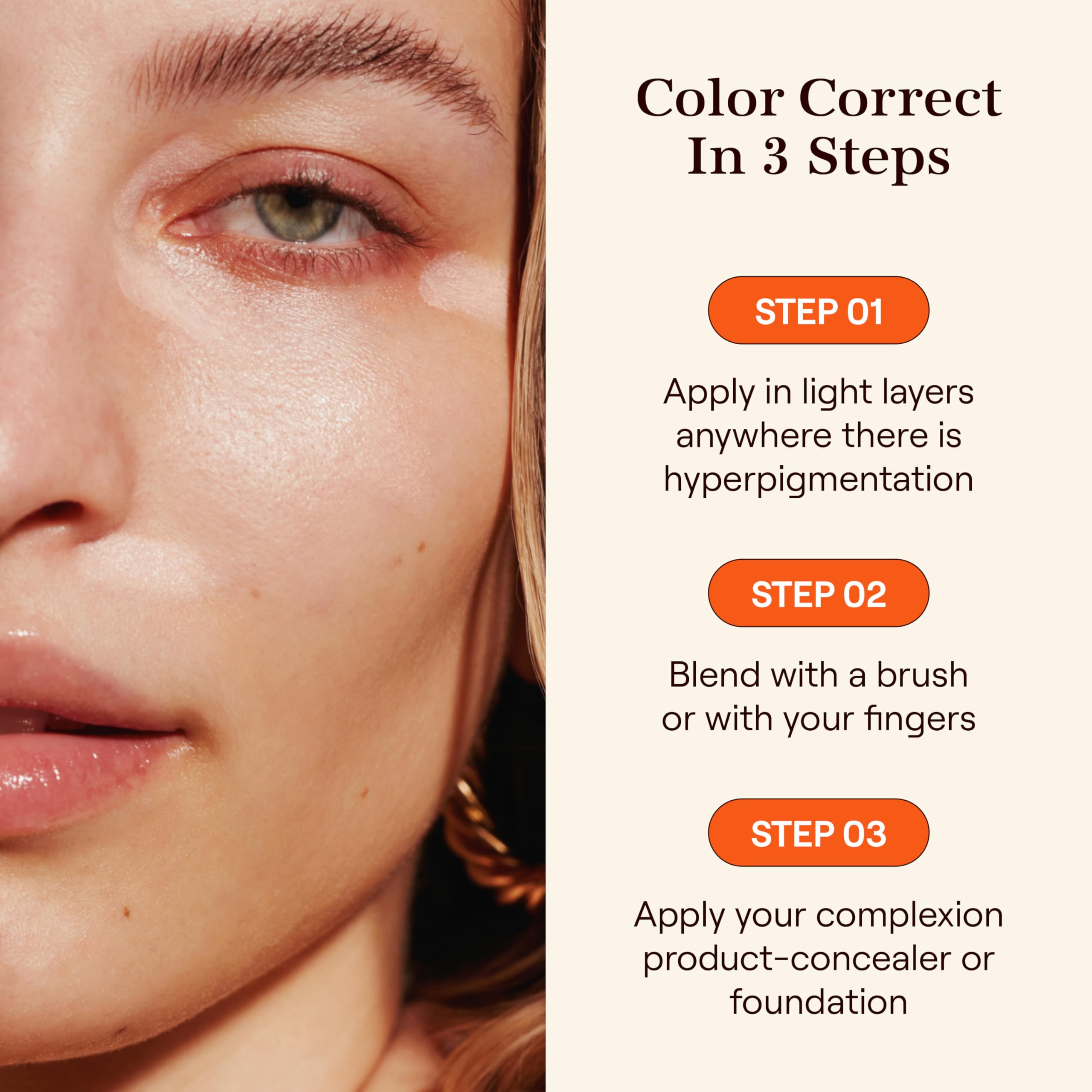 Live Tinted Huestick Aura yeux neutralisent les rougeurs et illuminent le regard.