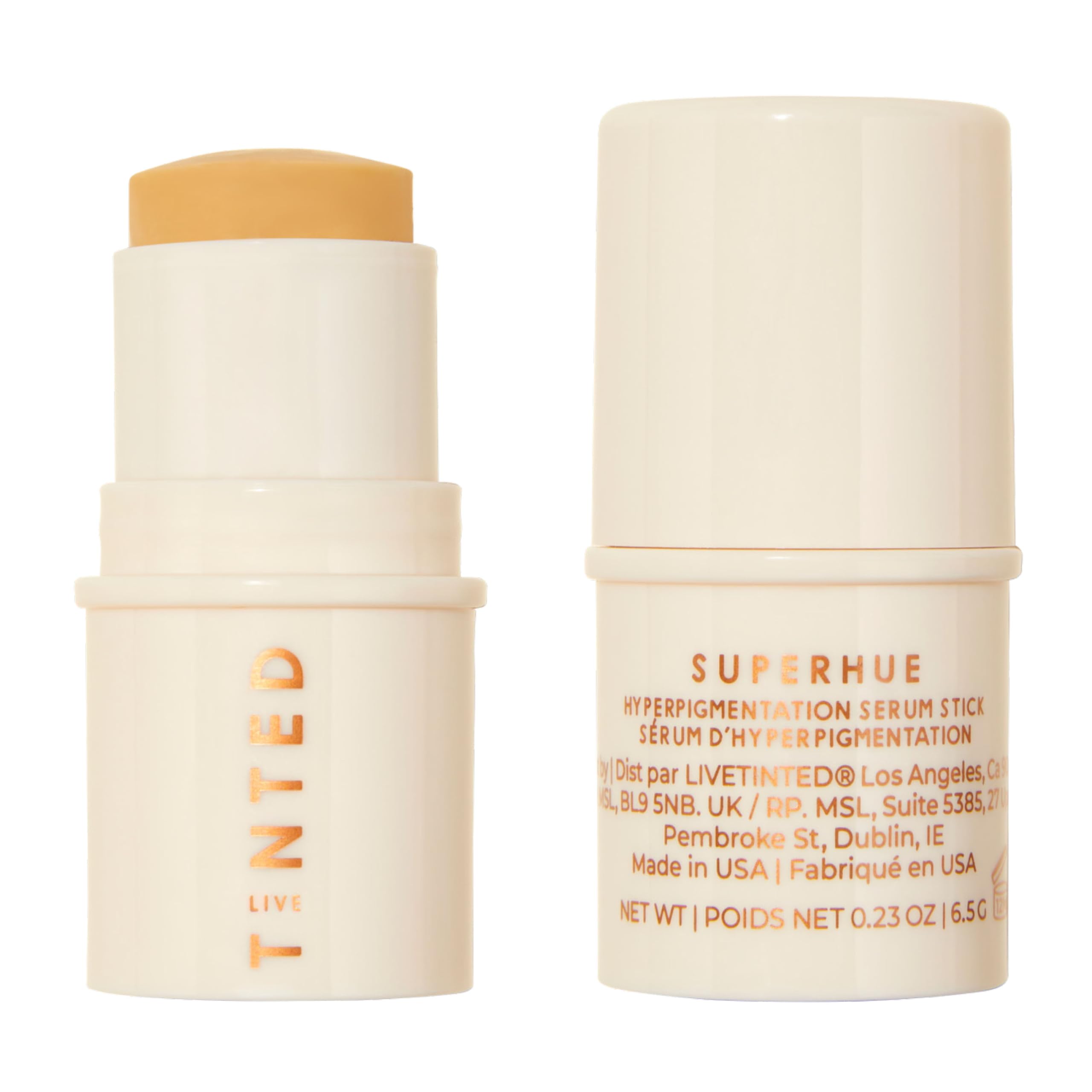 Live Tinted Superhue sur le visage, application simple pour lisser les taches