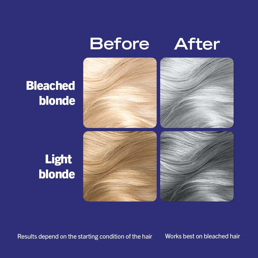 LIVE Ultra Brights acier argente pastel – mélange avec apres-shampoing pour teinte douce