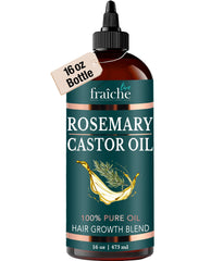 Live Fraiche huile romarin et ricin – Bouteille densité capillaire et hydratation.