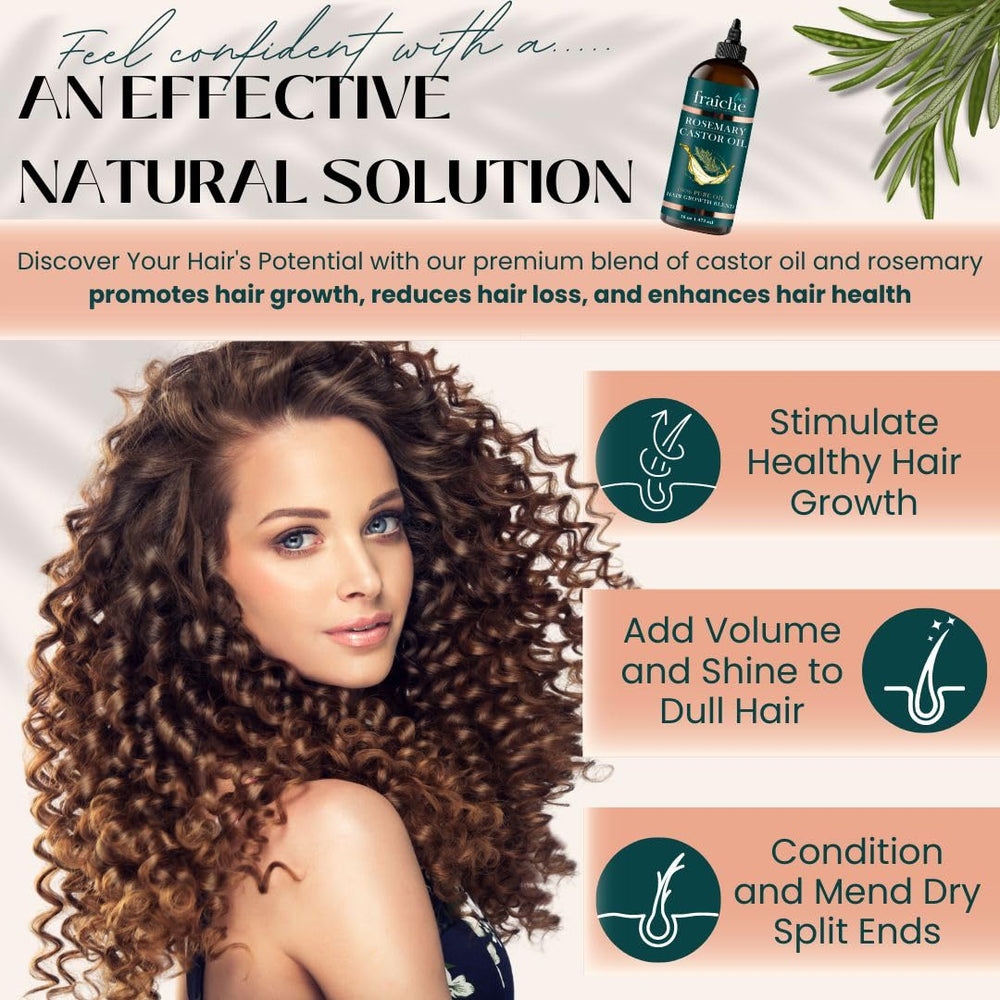 Live Fraiche huile romarin et ricin – Texture soyeuse pour cheveux brillants.