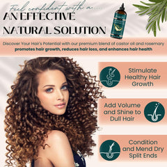Live Fraiche huile romarin et ricin – Texture soyeuse pour cheveux brillants.