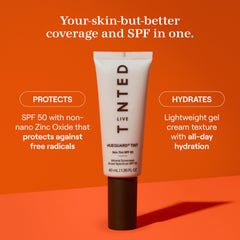 Bouteille Hueguard SPF50 visible, pratique pour une protection quotidienne.