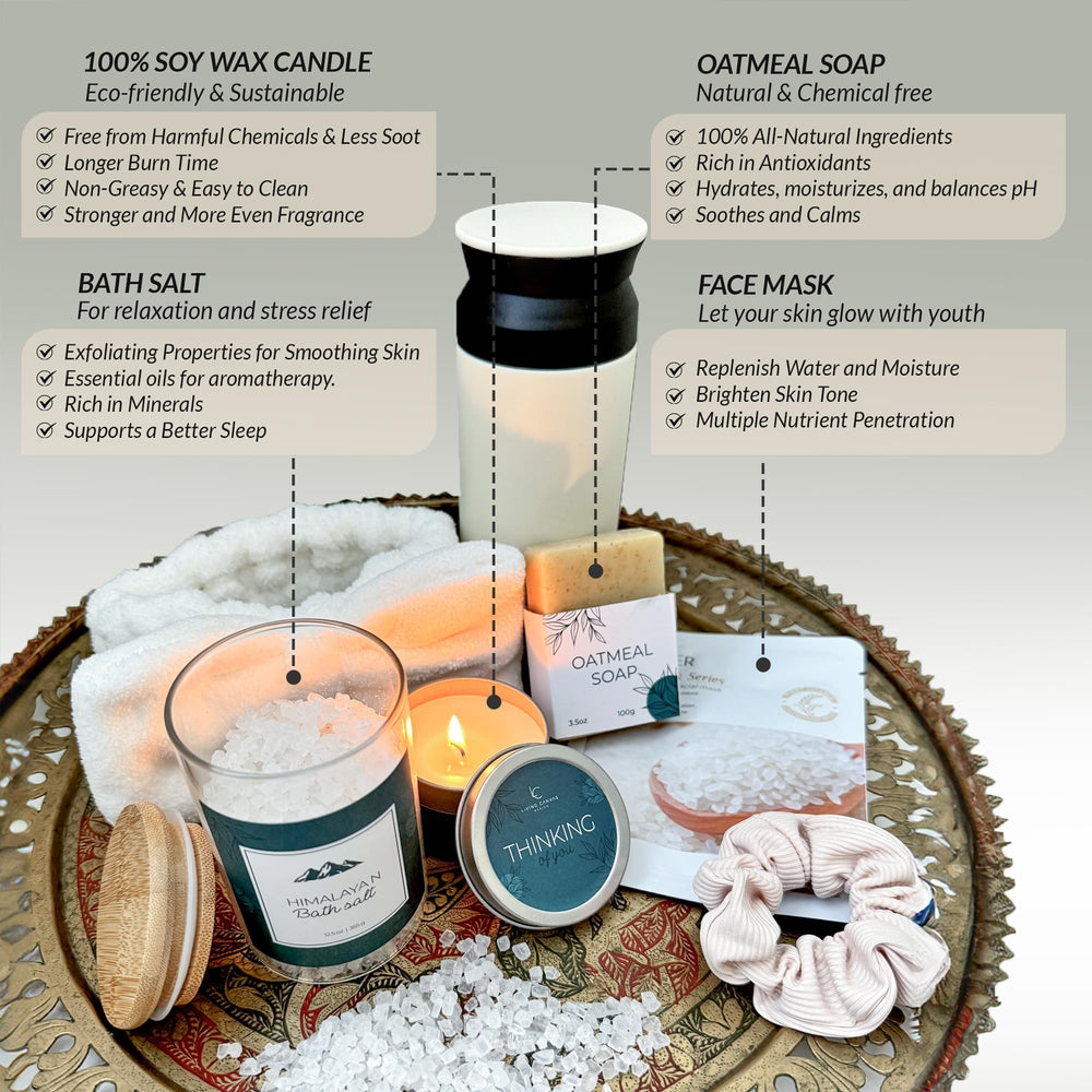 Living Canvas Design: bougies cire de soja pour une ambiance apaisante.
