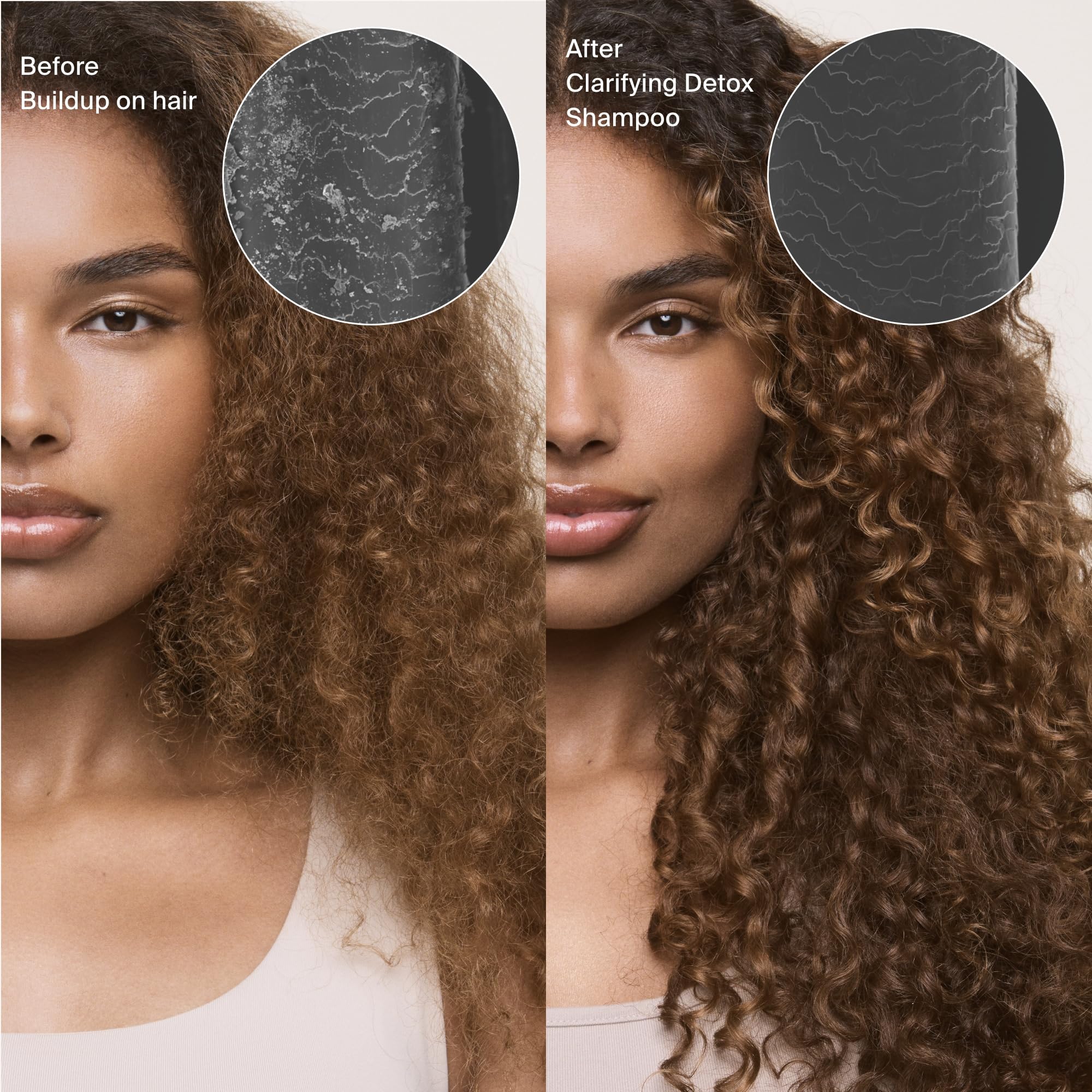 Living Proof Clarifying Detox Shampoo, application sur cheveux pour clarifier en douceur.
