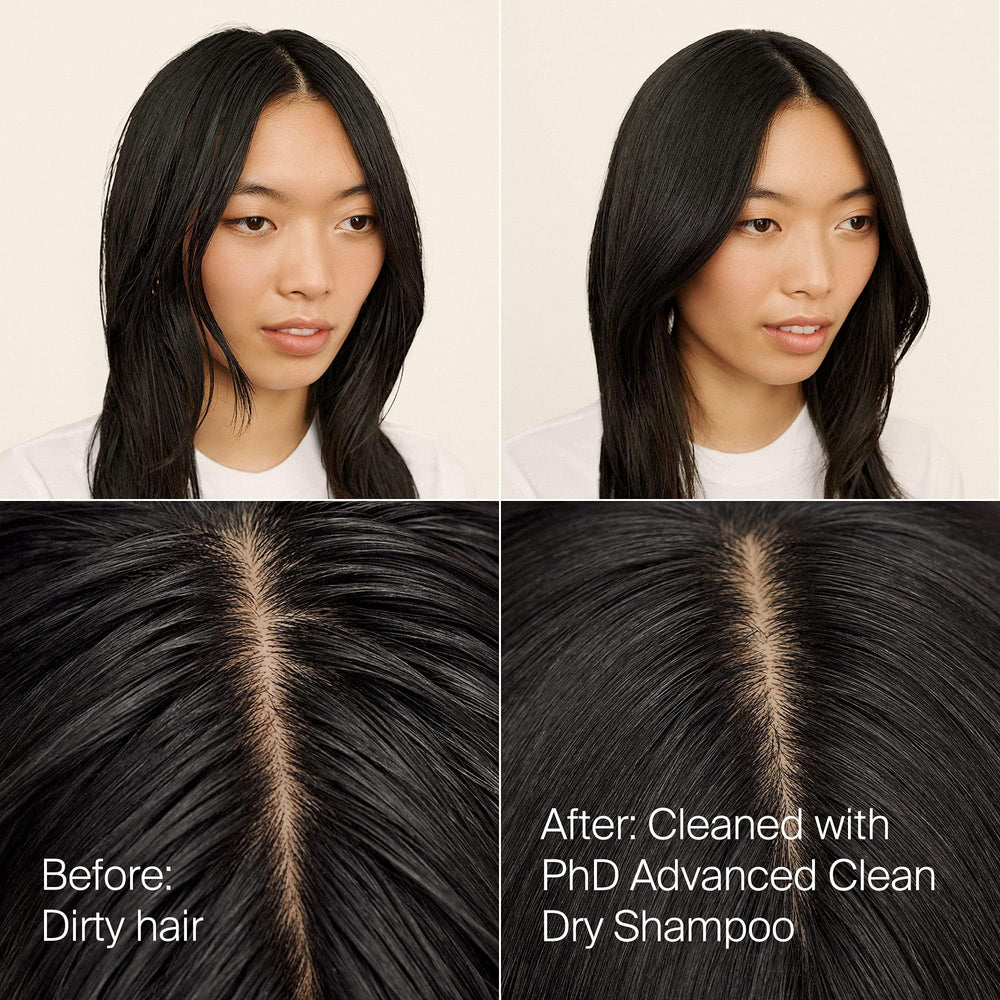 Living Proof Dry Shampoo apparence-neuve-cheveux brillants et doux après application.