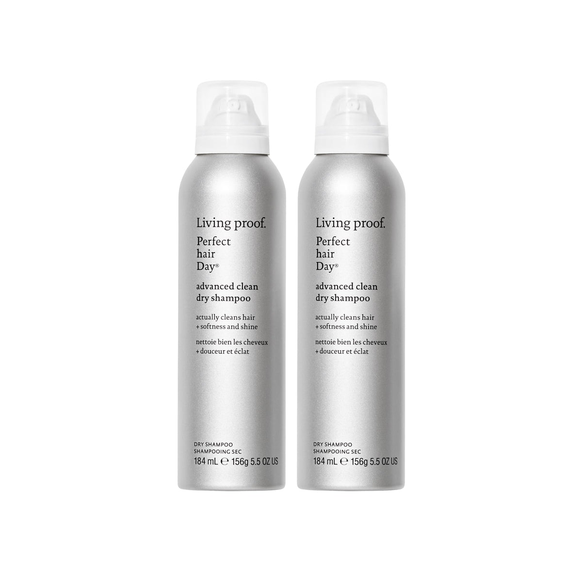 Living Proof Dry Shampoo, bouteille-avant-apres: cheveux frais et propres entre les lavages.