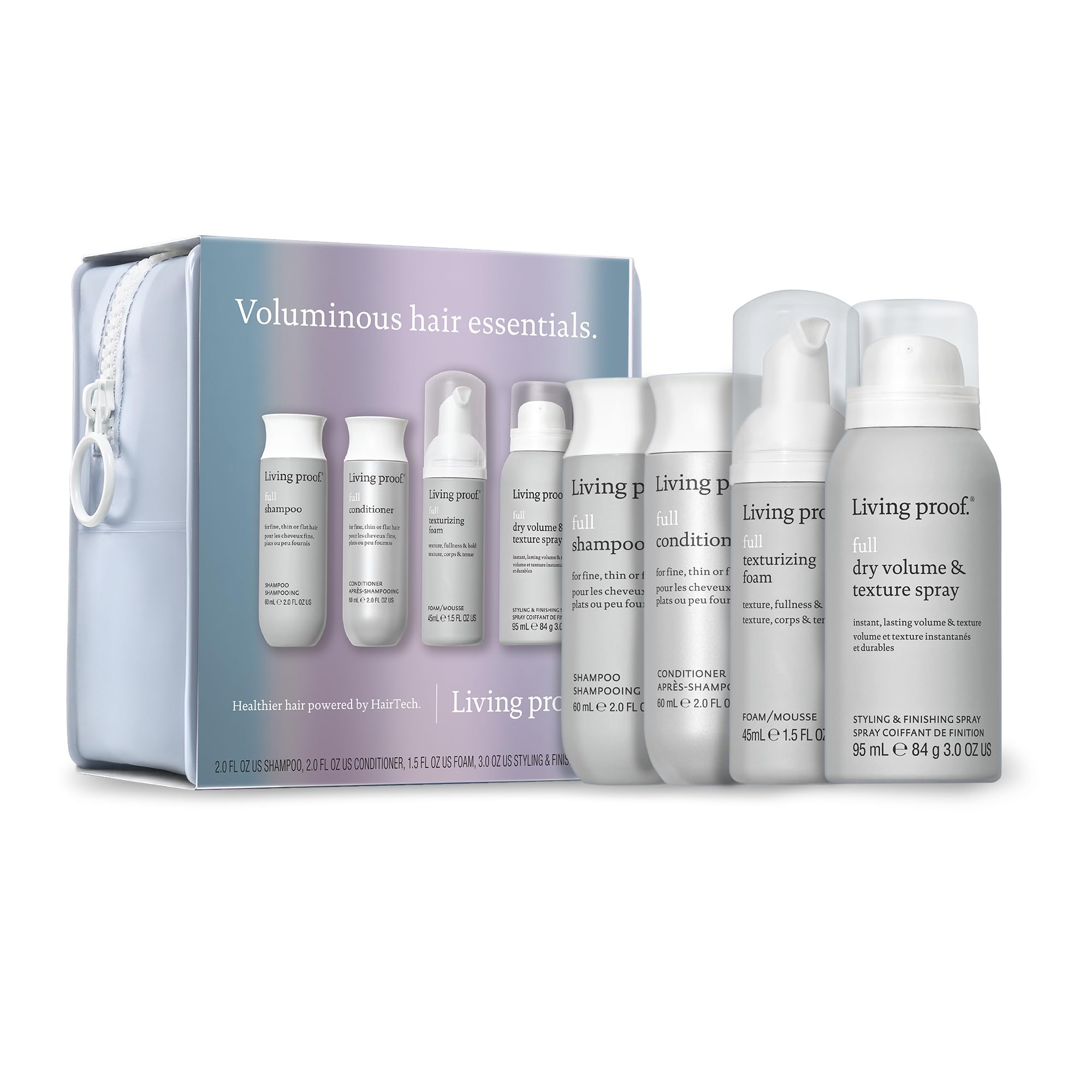 Living Proof kit-shampooing-volume: flacon qui offre du corps durable