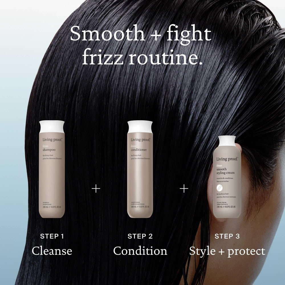 Living Proof No Frizz Conditioner : démêlage agréable pour une routine rapide.