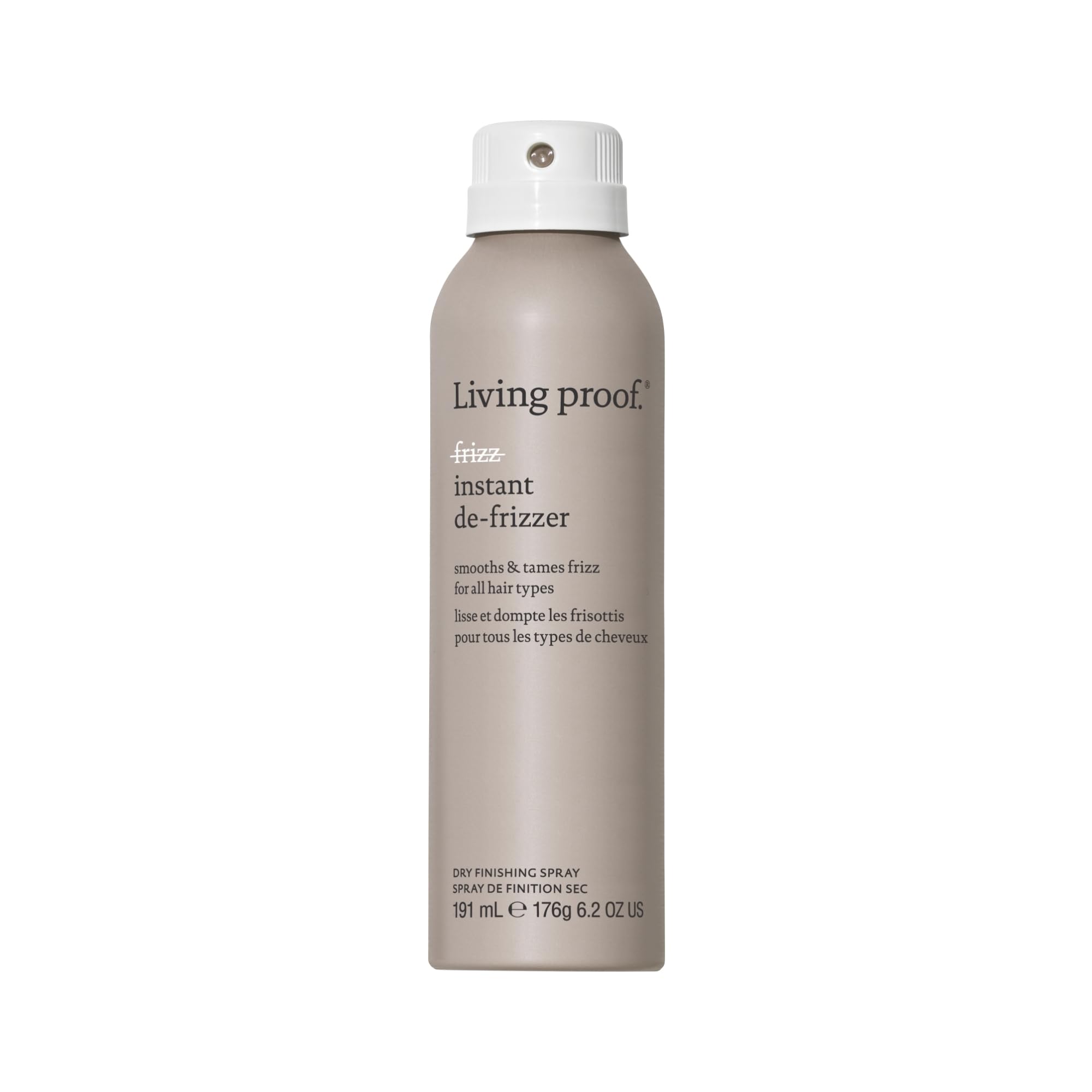 Living Proof No Frizz Instant De-Frizzer – bouteille prête à l’emploi pour lisser les frisottis.