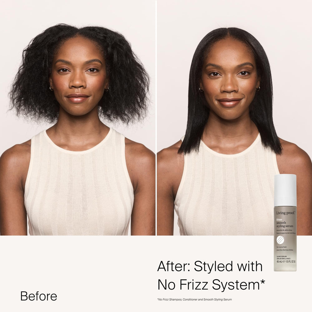 Living proof No Frizz sérum: texture légère sans résidu gras.