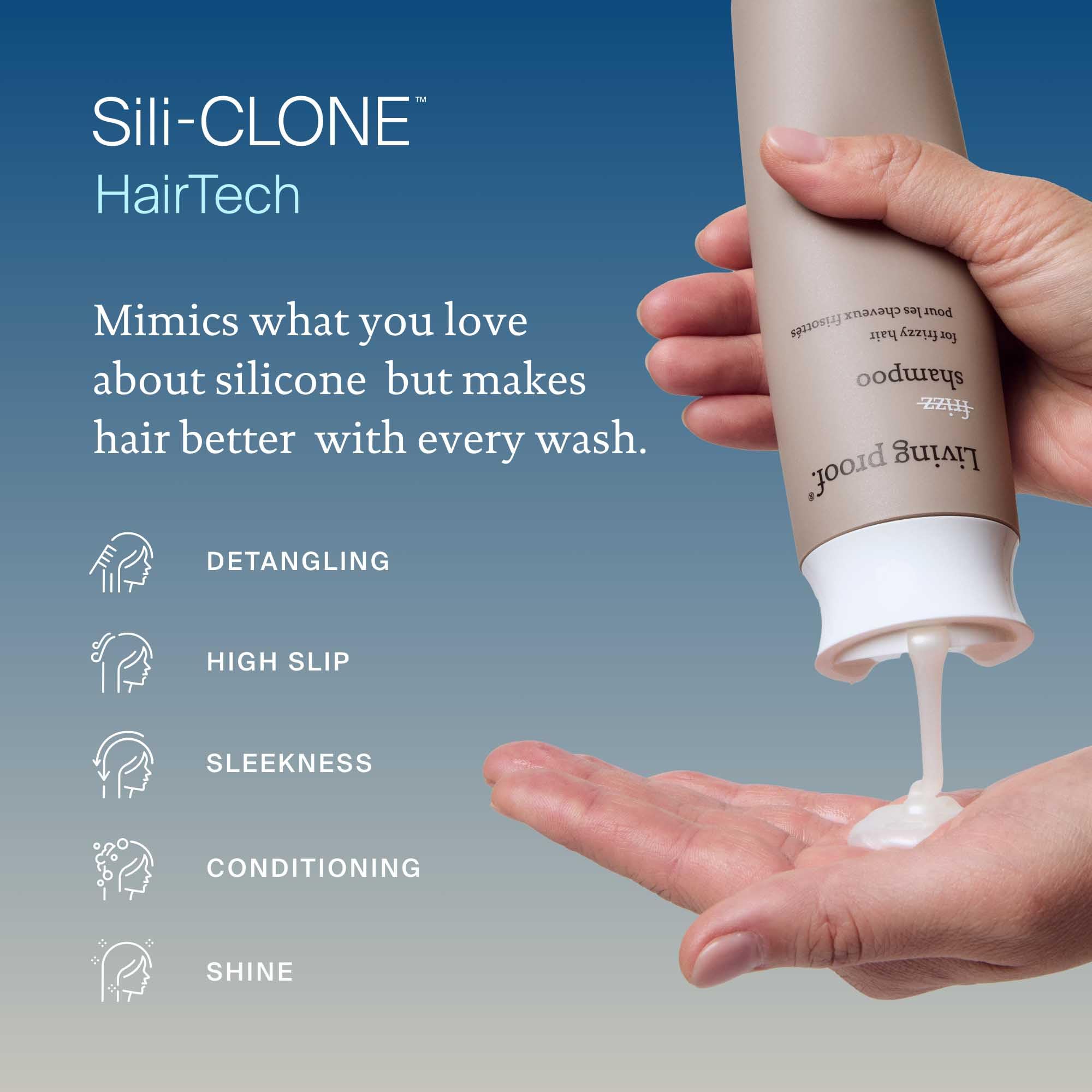 Shampooing Living Proof anti-frisottis, protège contre l’humidité pour une tenue durable