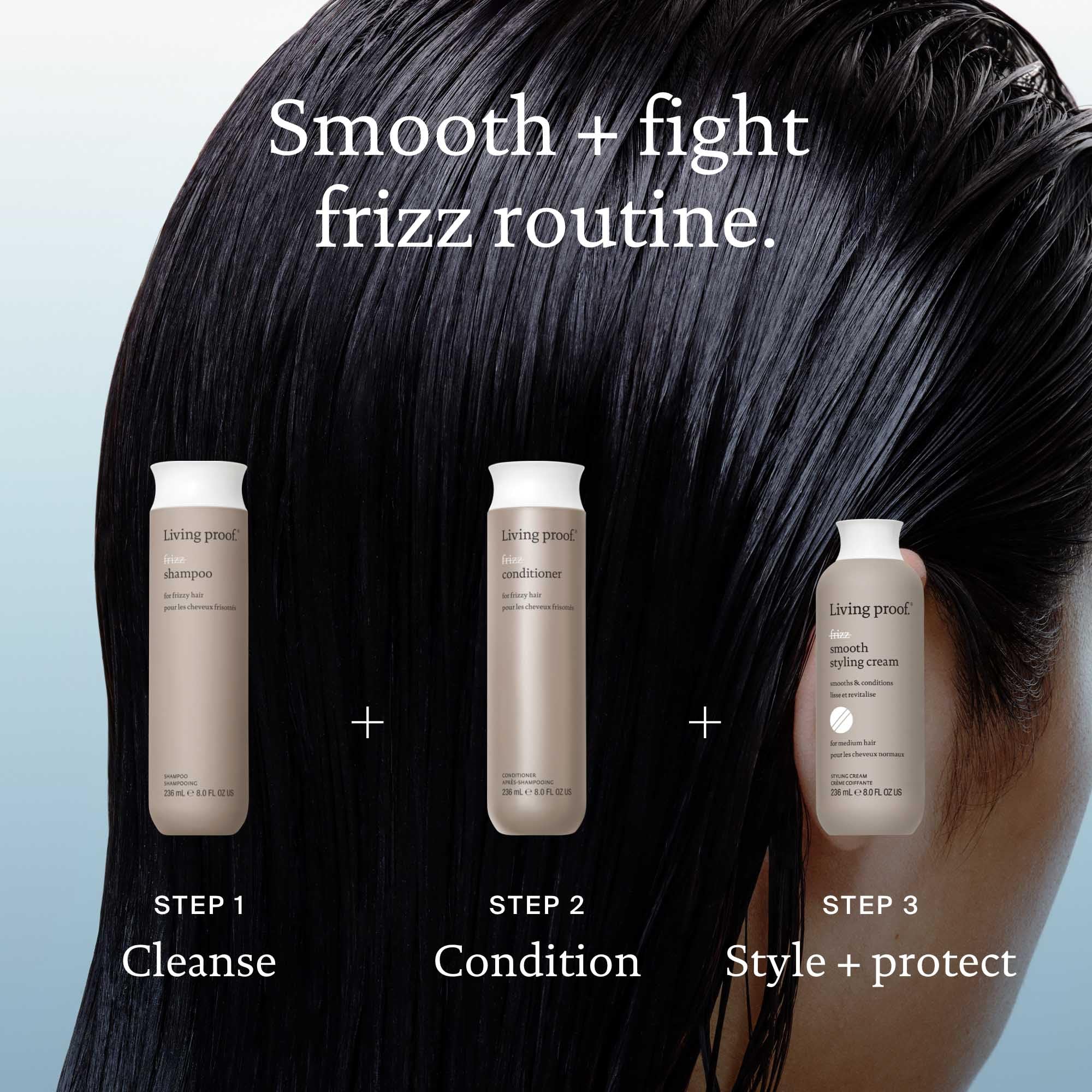 Shampooing Living Proof anti-frisottis, soin quotidien doux pour cheveux propres