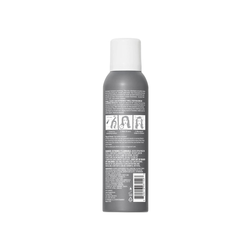 Parfum léger qui dure toute la journée sur Living Proof Dry Shampoo.
