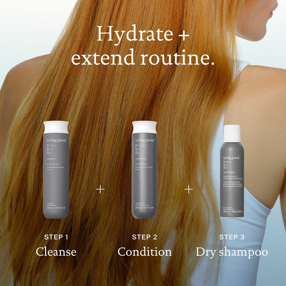 Living proof Perfect hair Day Shampoo — usage quotidien pratique sous la douche.
