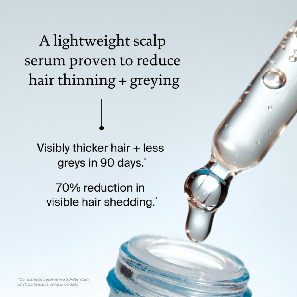 Living Proof Density Serum — cheveux visiblement plus épais dès les premières utilisations.