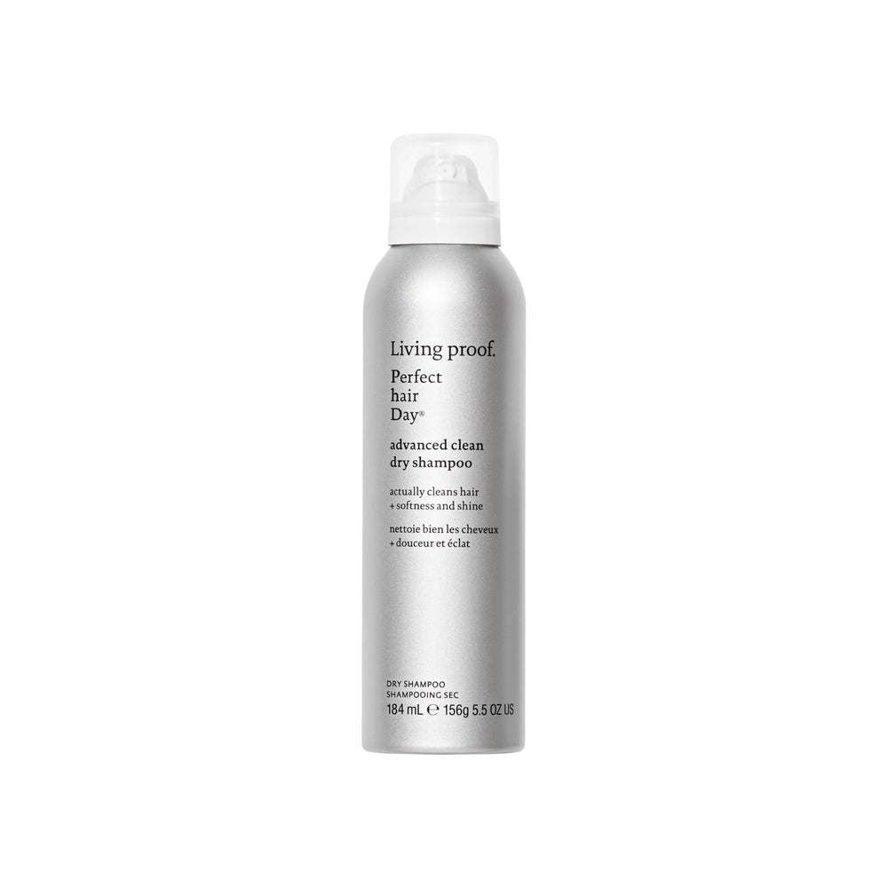 Living Proof Shampoing Sec bouteille et étiquette, rafraîchit rapidement les cheveux sans lavage.