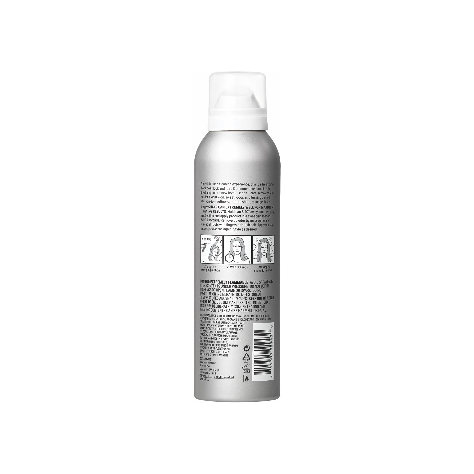 Living Proof Shampoing Sec spray en action, solution pratique pour l’entre-temps.
