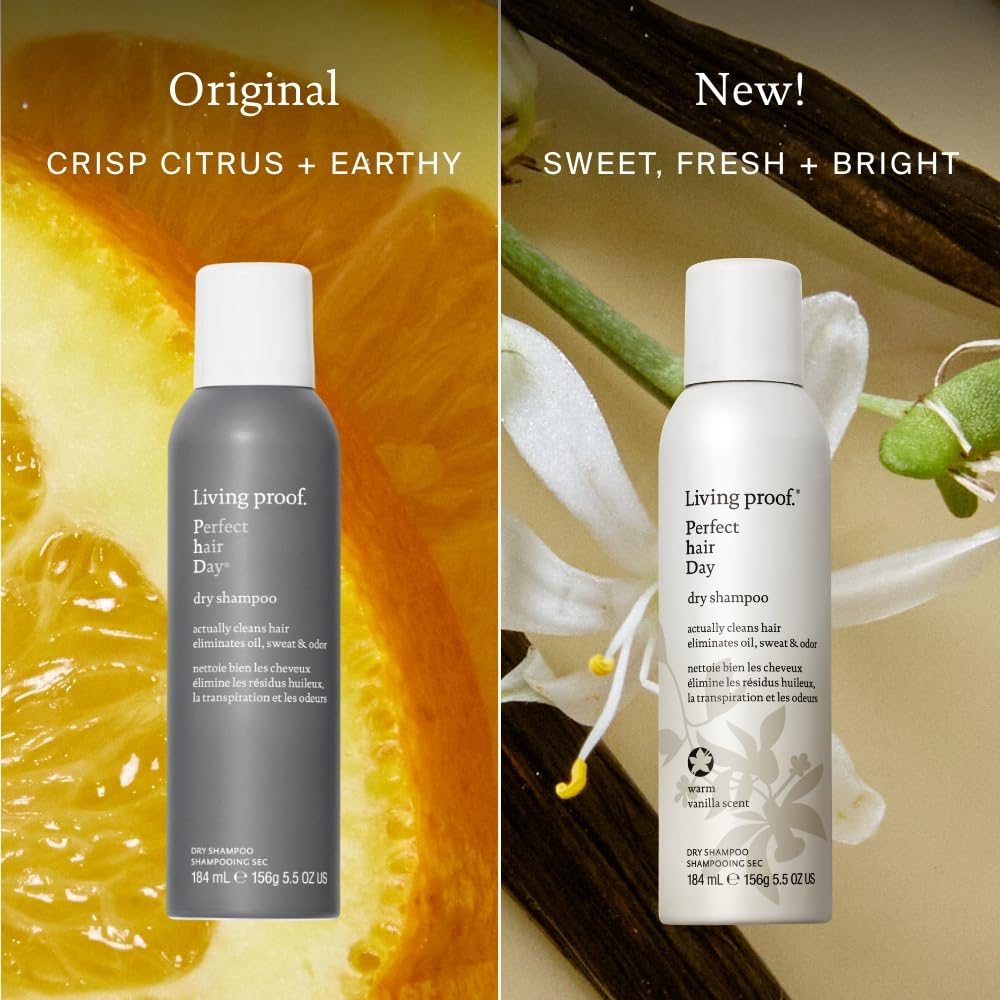 Living Proof Shampooing sec vanille: usage rapide sans eau.