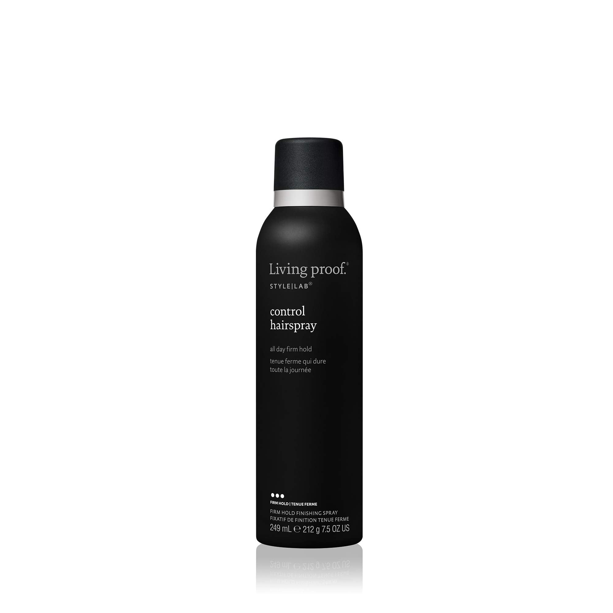 Living Proof Style Lab Control Hairspray sur la bouteille, tenue flexible et mouvement fluide