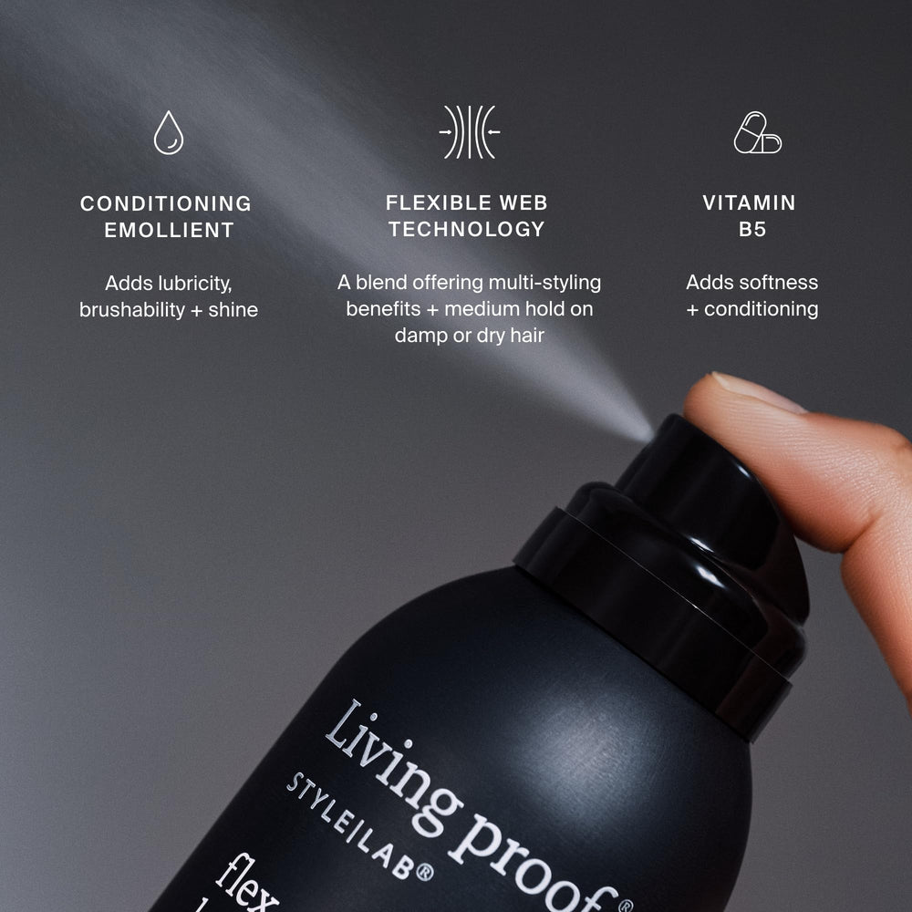 Living Proof Style Lab Flex: brossable pour mouvement naturel et brillance.