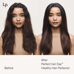Texture légère du soin Living Proof Perfect Hair Day sur les cheveux.