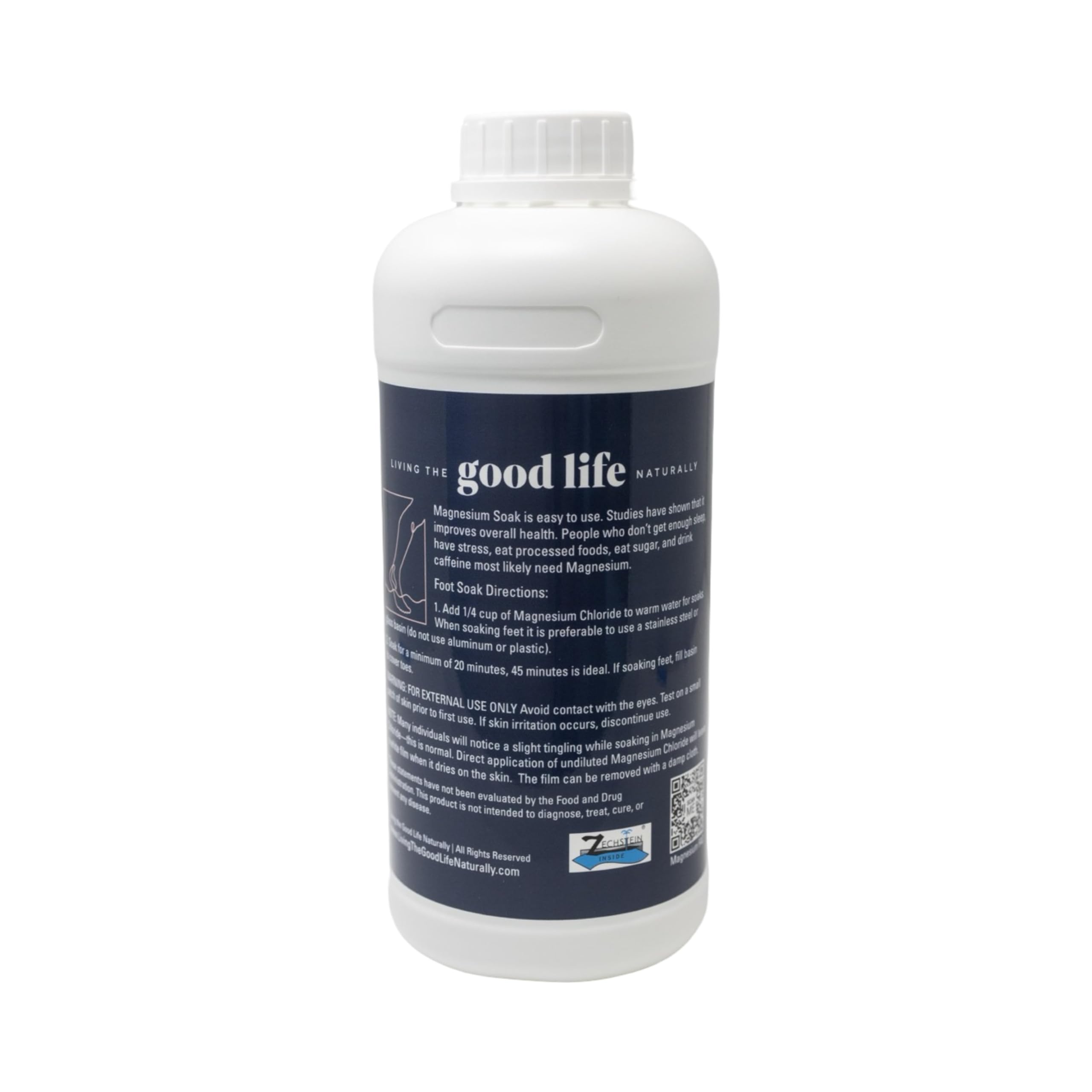 Living the Good Life Naturally – utilisation bain pieds magnésium pour routine bien-être