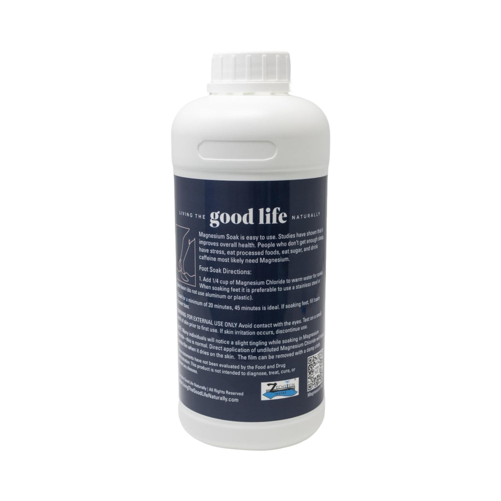 Living the Good Life Naturally – utilisation bain pieds magnésium pour routine bien-être