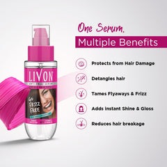 Sérum Livon — brillance-naturelle: cheveux visiblement plus lumineux après utilisation.