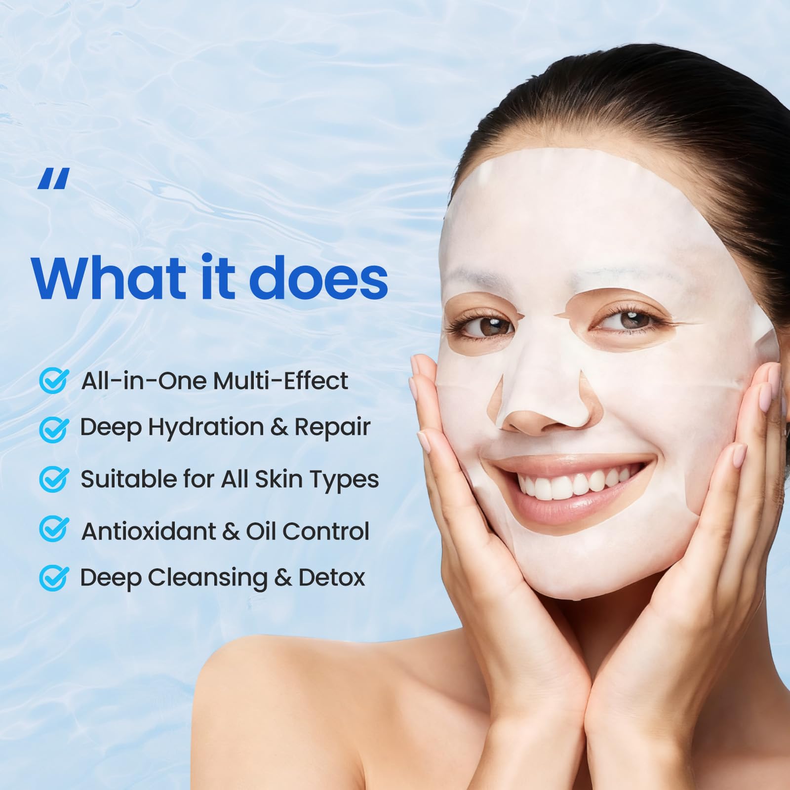 Masque charbon Liyawudo purifiant les pores et contrôlant la brillance