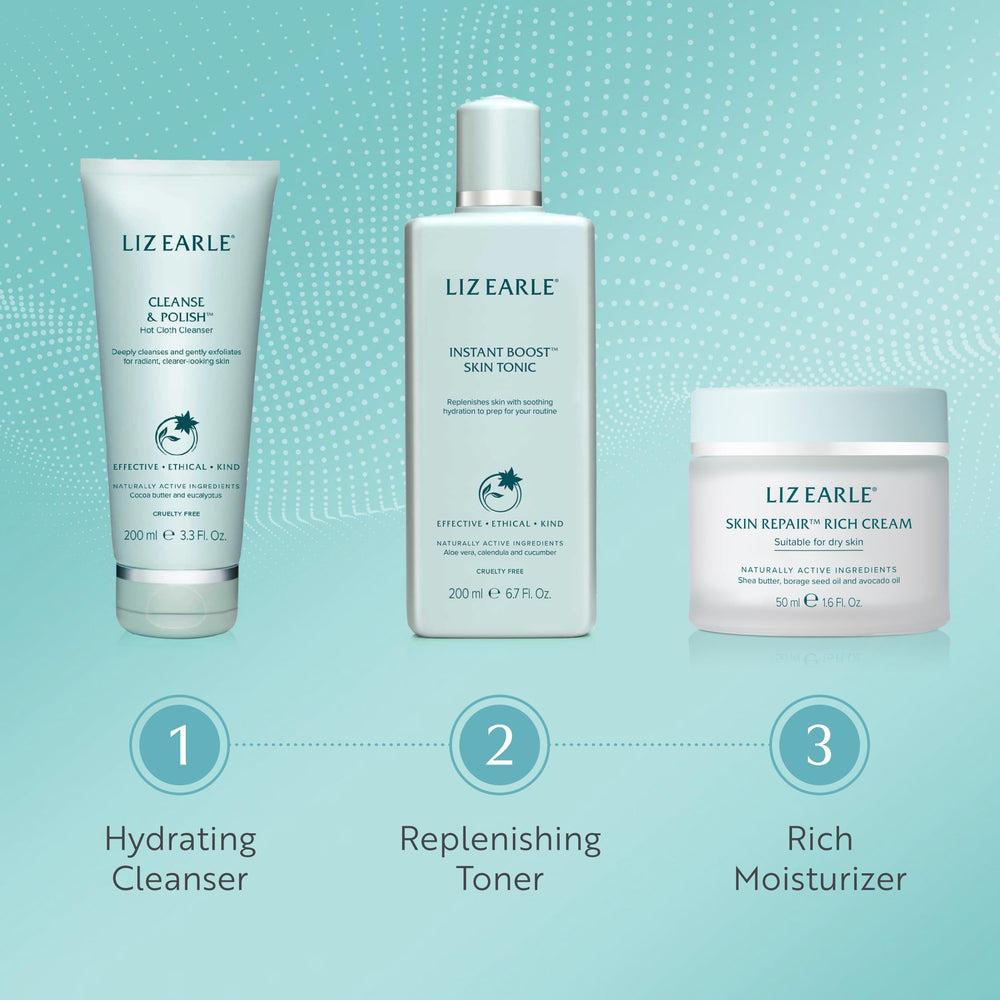 Liz Earle Cleanse & Polish, démaquille même le mascara tenace sans effort.