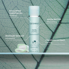 Lingette coton exfoliante Liz Earle, texture douce révélant l’éclat.